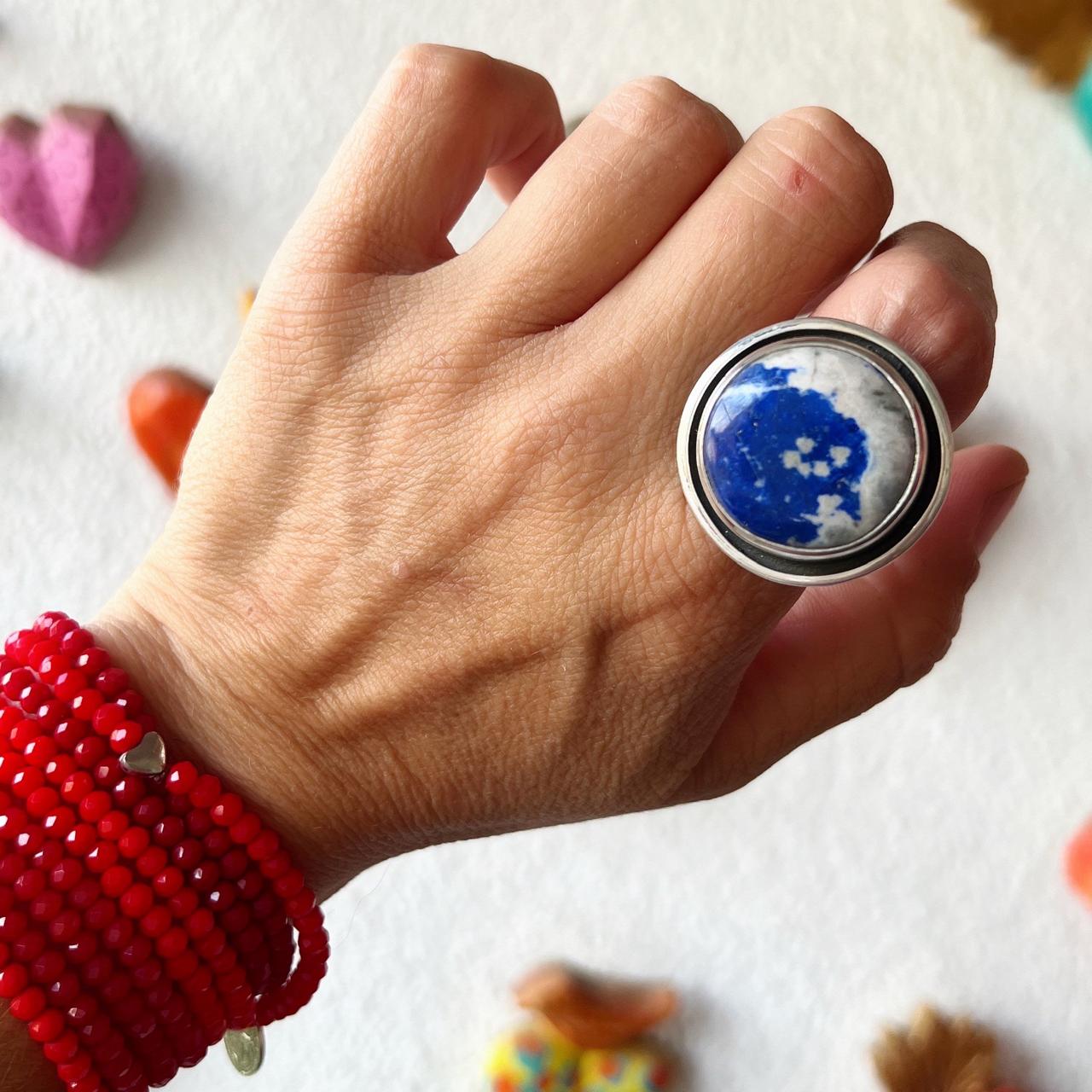 Anillo Escudo Lapislázuli