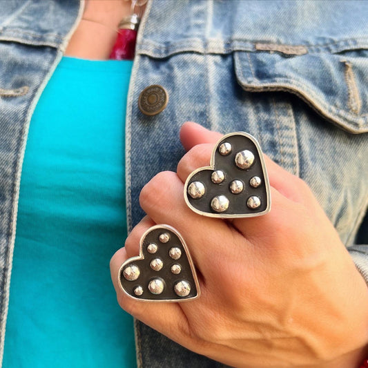 Anillo Corazón Rockero