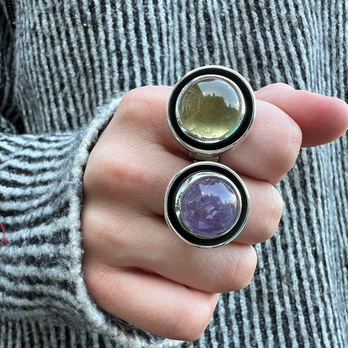 Anillo Escudo Amatista