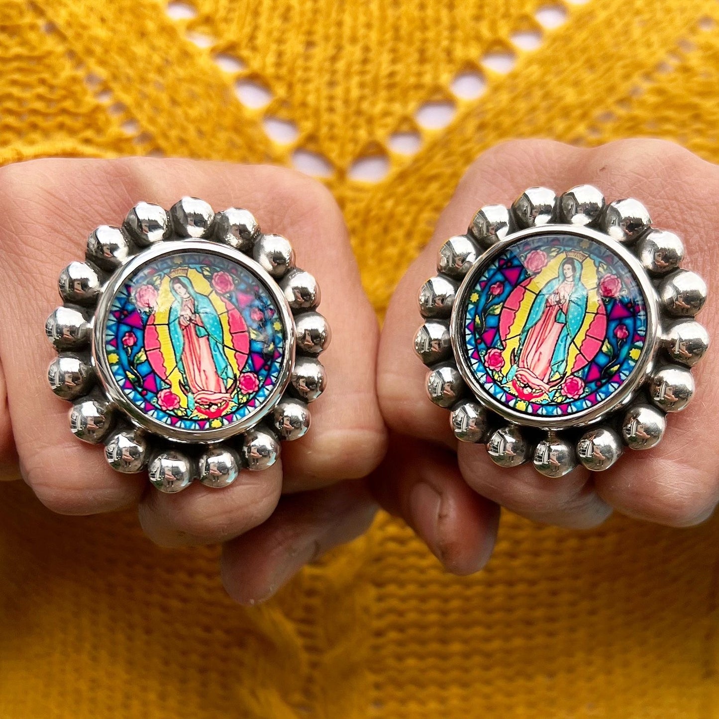 Anillo Flor de Guadalupe XL