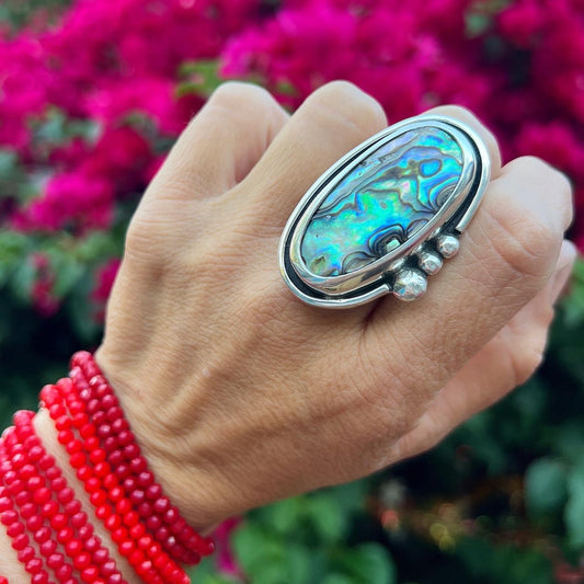 Anillo Escudo XL Abalone