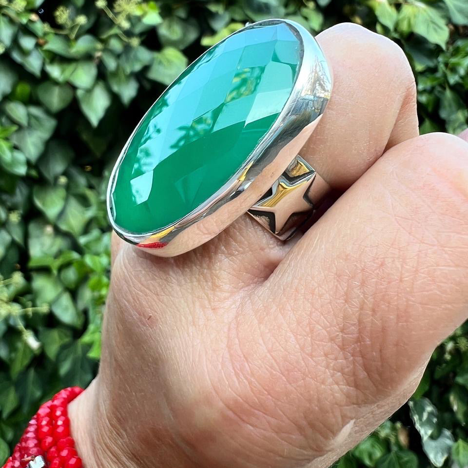 Anillo XL Cuarzo Verde