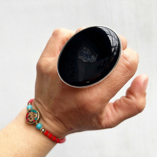 Anillo Drusa de Onix