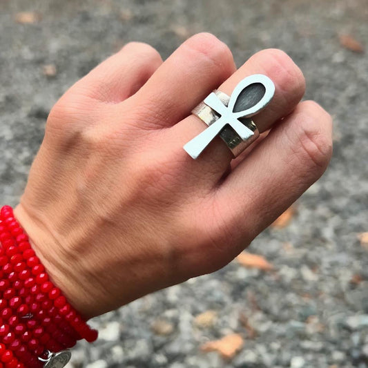Anillo Cruz de Plata