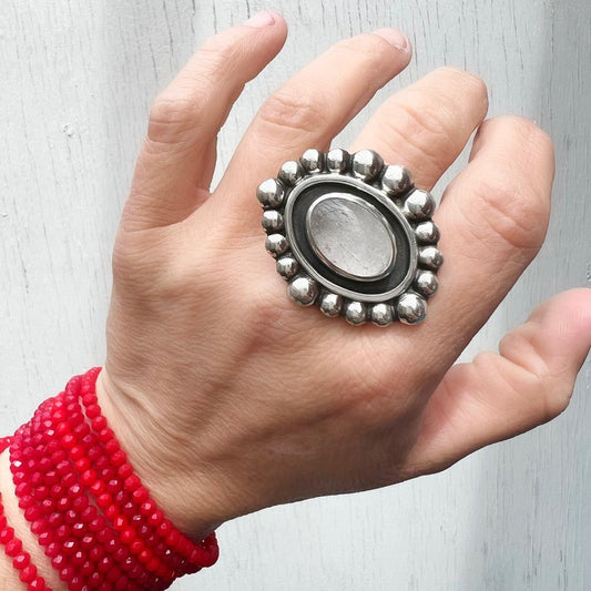 Anillo Ojo Protector, Cuarzo