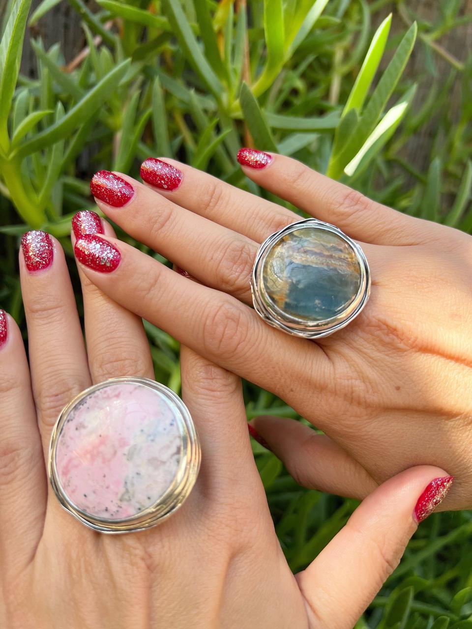Anillo Nido Ónix Cielo