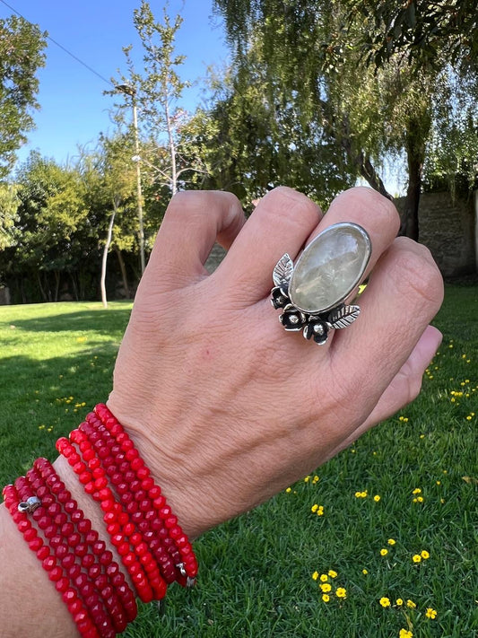 Anillo Primavera Cuarzo Limón