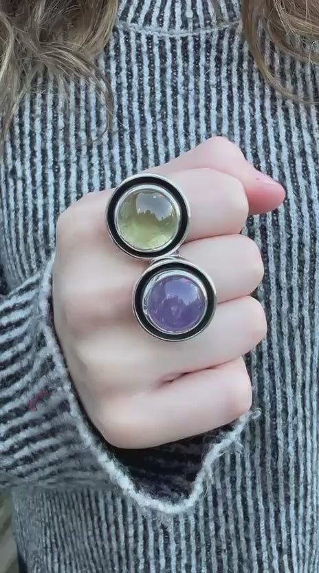 Anillo Escudo Amatista