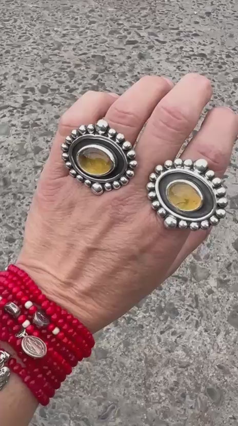 Anillo Ojos de Citrino