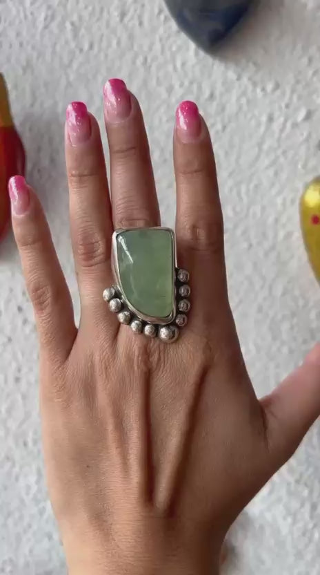 Anillo Flor de Prehinita